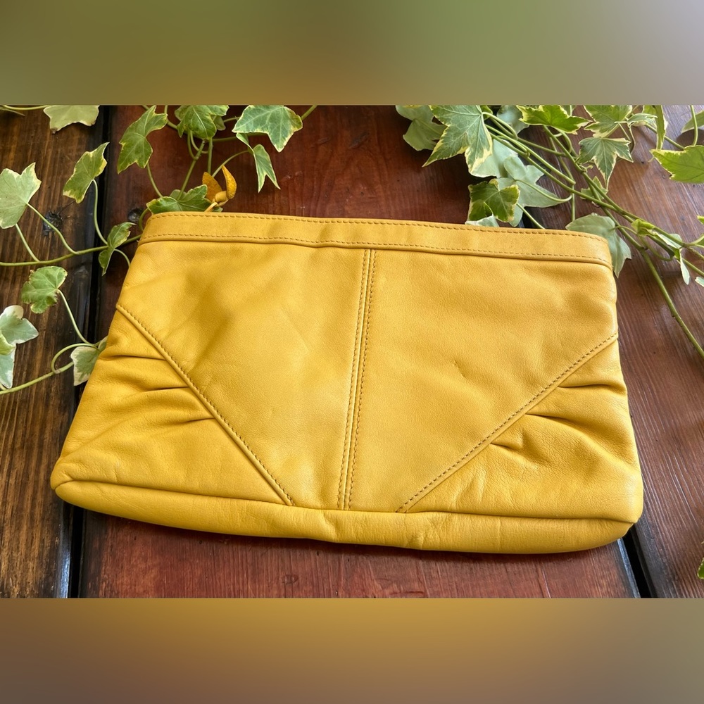 SOLD Golden Yellow Clutch Bag